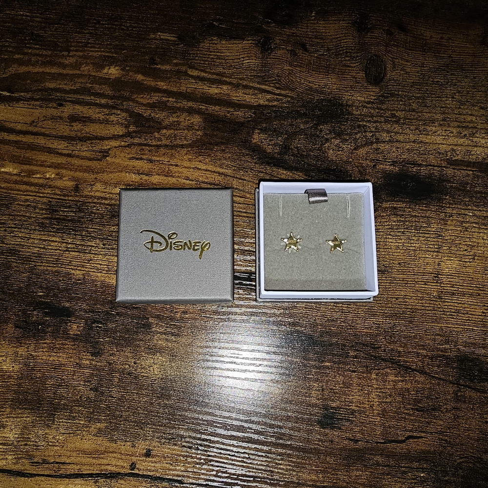 Disney Gold Star Earrings